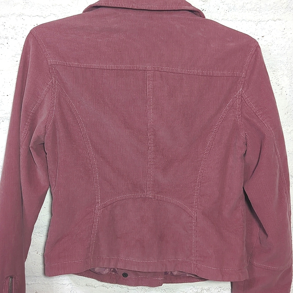 🩷 Pink Corduroy Moto Jacket - Picture 5 of 14